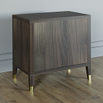 Прикроватная тумбочка с полкой Elsa Dreams Walnut  варинант исполнения - 4 | Loft Concept в Перми