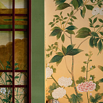 Обои ручная роспись Four Seasons Original colourway on painted Xuan paper with gold ombre варинант исполнения - 3 | Loft Concept в Перми