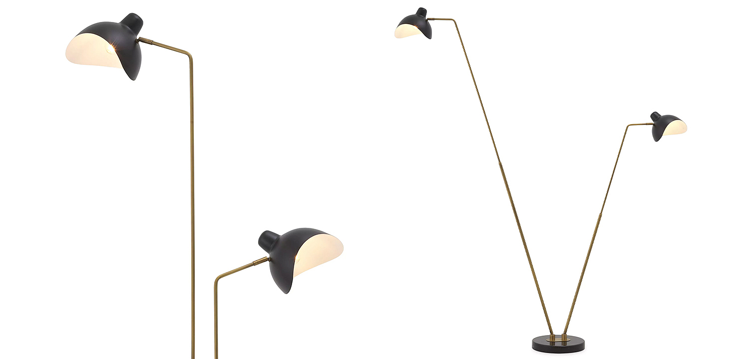 Торшер Eichholtz Floor Lamp Asta Double Торшер Eichholtz Floor Lamp Asta Double - Loft-Concept в Перми