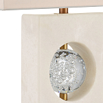 Настольная лампа из мрамора с тканевым прямоугольным абажуром Eternity варинант исполнения - 1 | Loft Concept в Перми