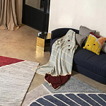 Чехол на подушку с рисунком горчичного цвета Elan Textured варинант исполнения - 1 | Loft Concept в Перми