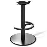 Барный стул вращающийся со спинкой и подлокотниками Douglas Rhombus Синий Велюр варинант исполнения - 3 | Loft Concept в Перми