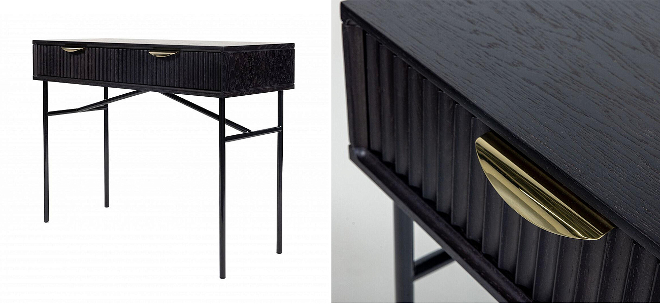 Консоль Antique Order Черный Шпон дуба Консоль Antique Order Черный Шпон дуба - Loft-Concept в Перми