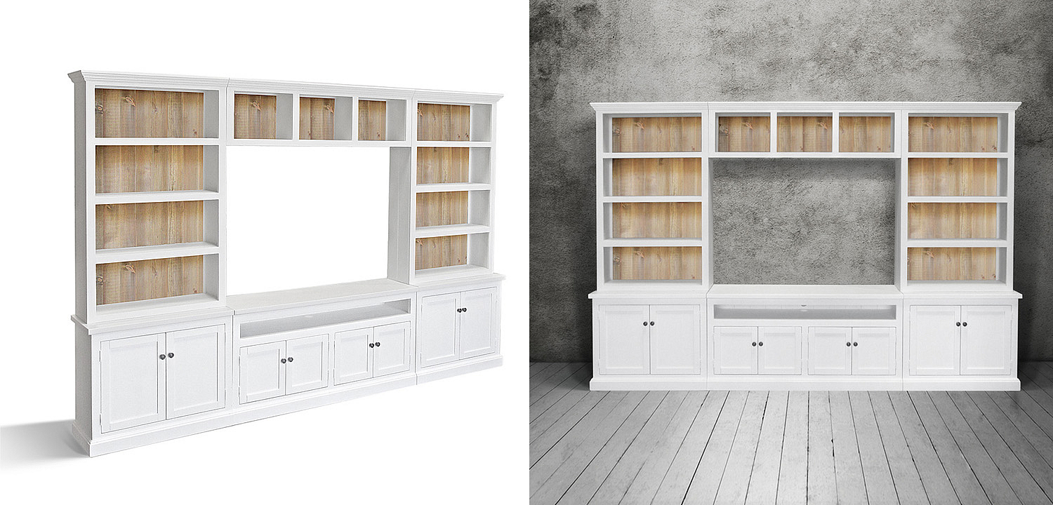 Шкаф-стеллаж Rachele Provence HARMONIE Glacier White Шкаф-стеллаж Rachele Provence HARMONIE Glacier White - Loft-Concept в Перми