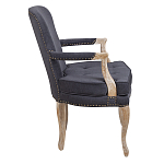 Кресло Aubrey Classical Armchair dark grey velour варинант исполнения - 2 | Loft Concept в Перми
