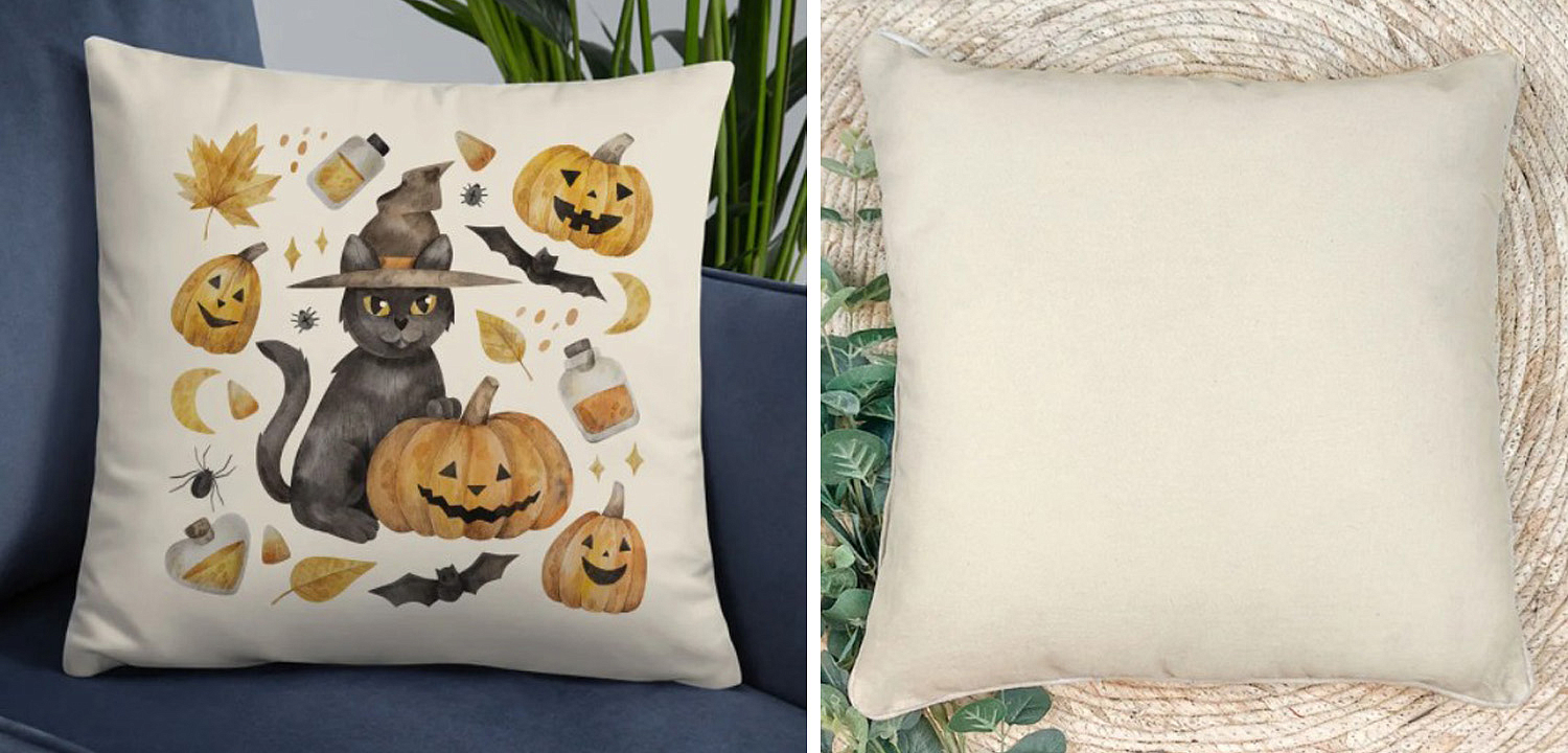Подушка Halloween Pumpkin Cat Подушка Halloween Pumpkin Cat - Loft-Concept в Перми
