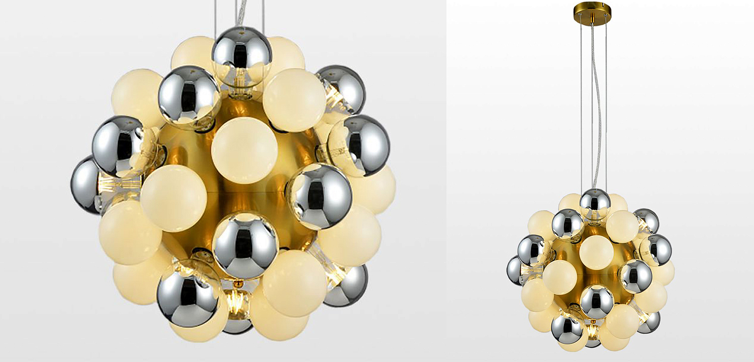 Люстра Korneli Chandelier white and smoky Люстра Korneli Chandelier white and smoky - Loft-Concept в Перми