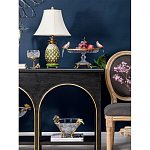 Чаша из прозрачного стекла с фигурками разноцветных попугаев на ободке 38 Eden Garden варинант исполнения - 5 | Loft Concept в Перми