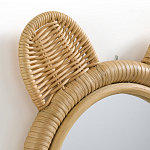 Зеркало из ротанга в форме головы медведя Wicrer Furniture варинант исполнения - 3 | Loft Concept в Перми
