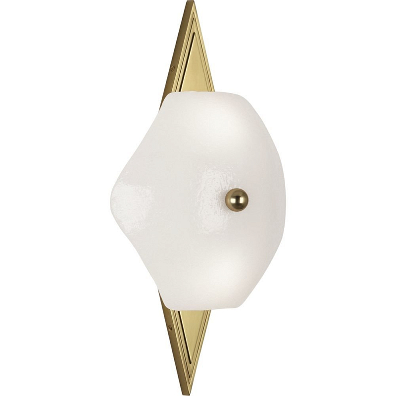 Бра Robert Abbey Vienna Wall Sconce Brass Латунь Белый в Перми | Loft Concept 