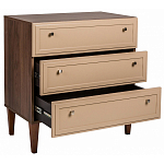 Комод бежевый из массива бука с 3-мя ящиками Wenge Light варинант исполнения - 3 | Loft Concept в Перми