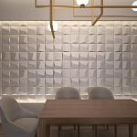 Гипсовая 3D панель с принтографией PM-26 варинант исполнения - 1 | Loft Concept в Перми