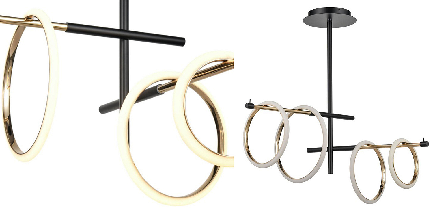 Люстра Jessenia Rings Chandelier 4 Люстра Jessenia Rings Chandelier 4 - Loft-Concept в Перми