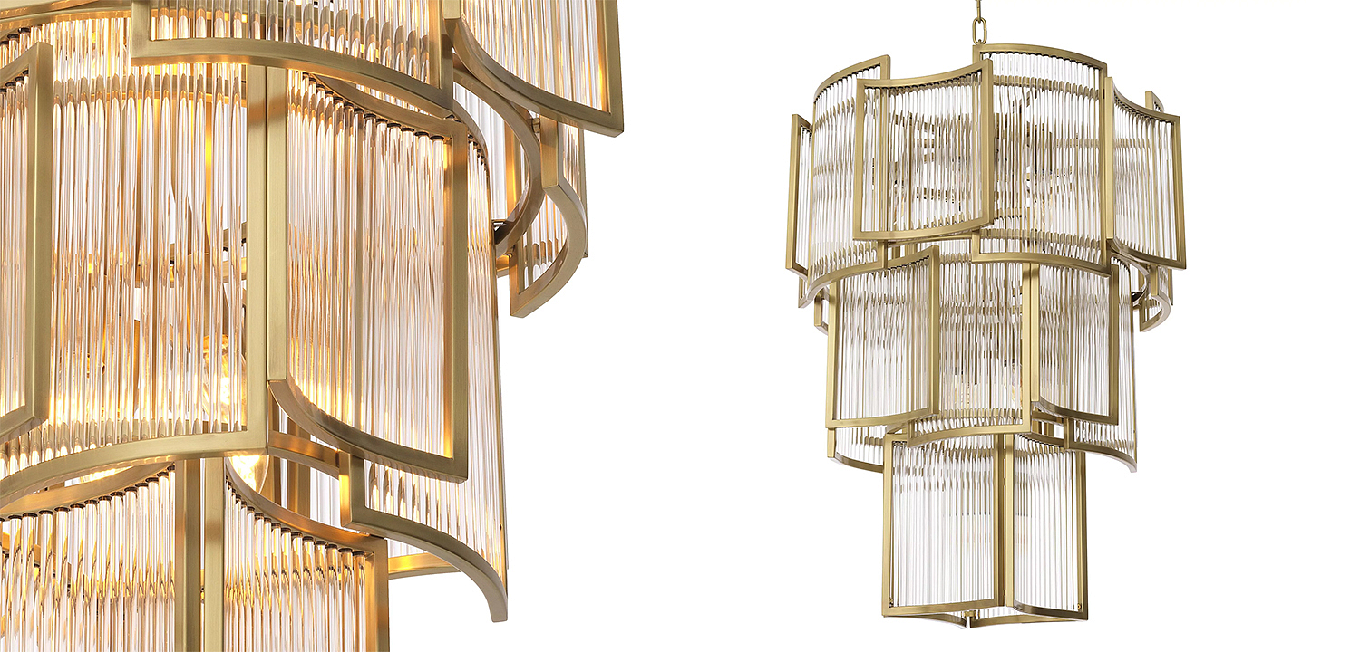 Люстра Eichholtz Chandelier Jet Set Brass Люстра Eichholtz Chandelier Jet Set Brass - Loft-Concept в Перми