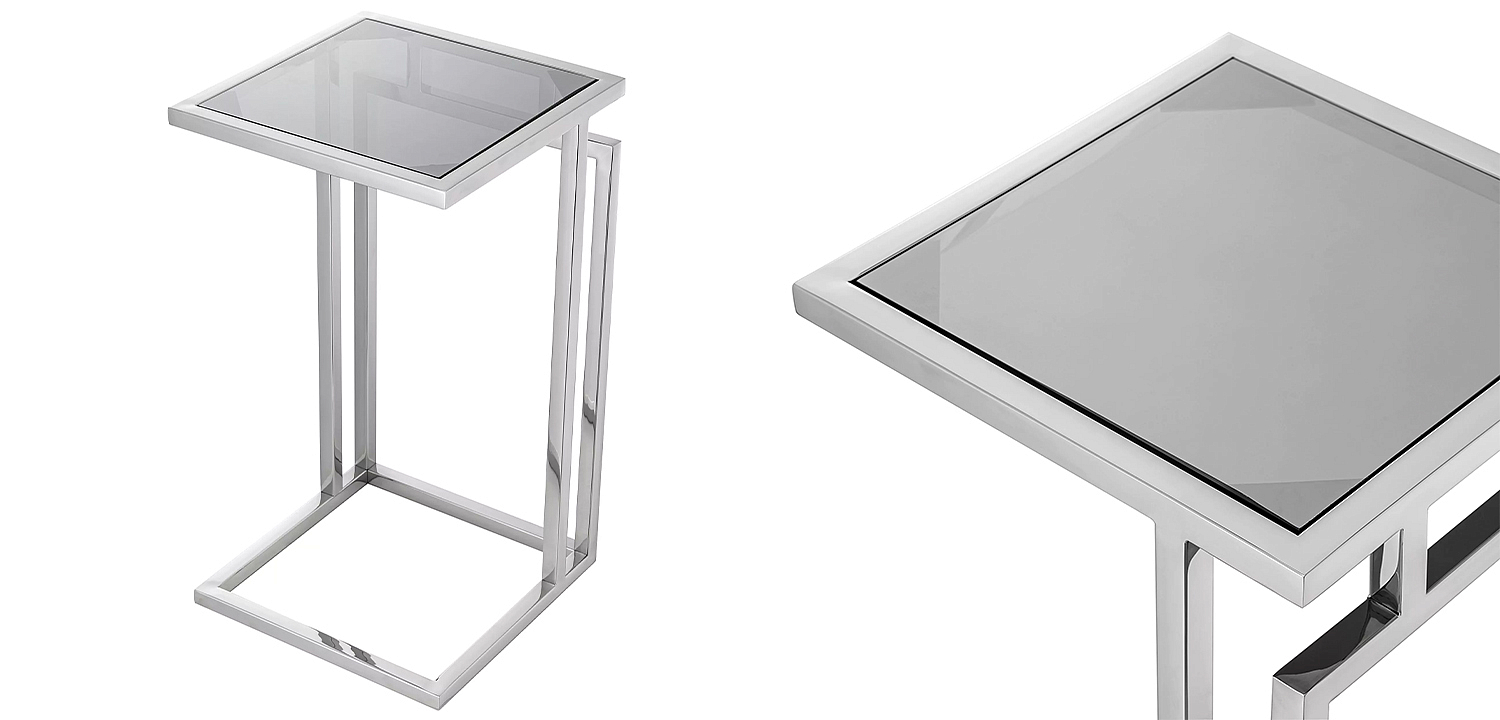 Приставной стол Eichholtz Side Table Marcus Chrome Приставной стол Eichholtz Side Table Marcus Chrome - Loft-Concept в Перми