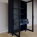 Дизайнерский шкаф витрина Elsa Dreams Blue с 4-мя ящиками варинант исполнения - 7 | Loft Concept в Перми