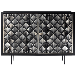 Буфет инкрустированный костью Bone Inlay black