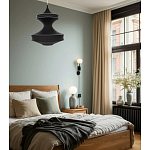 Подвесной вязаный черный светильник «Моника» варинант исполнения - 4 | Loft Concept в Перми