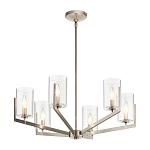 Люстра с 6-ю прозрачными цилиндрическими плафонами Kichler варинант исполнения - 10 | Loft Concept в Перми