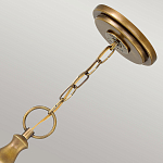 Люстра подвесная цвета латунь с прозрачным овальным стеклянным плафоном Hinkley варинант исполнения - 3 | Loft Concept в Перми