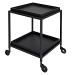 Тумба чёрная на колёсах Cabinet on Wheels варинант исполнения - 2 | Loft Concept в Перми