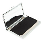 Визитница карманная металлическая с накладкой из натурального камня Яшма Stone Business Card Holders варинант исполнения - 3 | Loft Concept в Перми