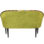 Диван двухместный из натурального бука с цветочным принтом Impressionism in Art варинант исполнения - 2 | Loft Concept в Перми