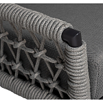 Диван двухместный уличный темно-серый Street Bliss варинант исполнения - 2 | Loft Concept в Перми