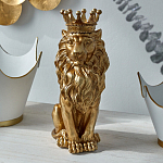 Статуэтка лев с детализированной гривой и изящной короной Lion Crown  варинант исполнения - 4 | Loft Concept в Перми