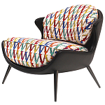 Кресло с цветным принтом Colorful Print Armchair варинант исполнения - 1 | Loft Concept в Перми