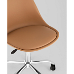 Офисный стул на металлическом основании EGGERY Brown пластик варинант исполнения - 2 | Loft Concept в Перми