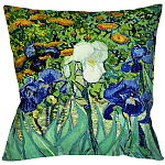 Подушка декоративная с цветочным принтом Flowers in Impressionism варинант исполнения - 1 | Loft Concept в Перми