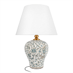Настольная лампа с цветочной росписью Lamp Flower Painting варинант исполнения - 1 | Loft Concept в Перми