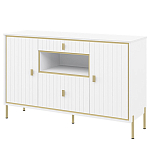 Консоль белая с двумя дверцами и ящиками Antique Order варинант исполнения - 1 | Loft Concept в Перми