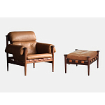 Пуф с каркасом из дерева и обивкой из кожи Furniture Medieval варинант исполнения - 1 | Loft Concept в Перми