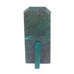 Часы погон ВС подарочные настольные из натурального камня Змеевик Military Clock варинант исполнения - 18 | Loft Concept в Перми