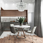 Люстра с хрустальными подвесками в виде капель Antoine Crystal Drops Chrome Chandelier 9 варинант исполнения - 3 | Loft Concept в Перми