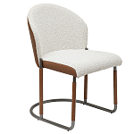 Стул мягкий с обивкой из рогожки и экокожи Contrasting Performance варинант исполнения - 5 | Loft Concept в Перми