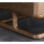 Прикроватный деревянный столик с 2-мя ящиками Moon Walnut Furniture варинант исполнения - 6 | Loft Concept в Перми