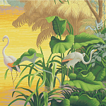 Обои ручная роспись Le Brésil Special Colourway варинант исполнения - 2 | Loft Concept в Перми