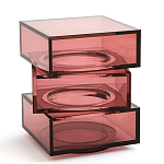 Стол журнальный в форме кубов Acrylic Furniture Lumina Crimson Clarity варинант исполнения - 1 | Loft Concept в Перми