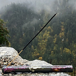 Подставка под благовония из эпоксидной смолы с цветами прямоугольная черная Epoxy Flowers Incense Stand Black варинант исполнения - 3 | Loft Concept в Перми