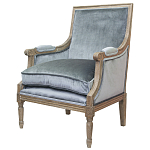 Кресло William Classical Armchair grey velvet варинант исполнения - 3 | Loft Concept в Перми