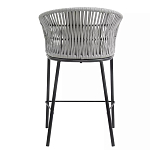 Стул барный с декоративным плетением на спинке и подлокотниках Chair Weave варинант исполнения - 4 | Loft Concept в Перми