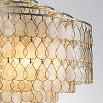 Люстра многоярусная с декором из натуральной морской ракушки Iridescent Light варинант исполнения - 4 | Loft Concept в Перми