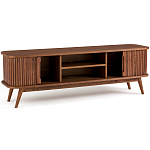 ТВ-тумба с двумя раздвижными дверцами Toinette Brown TV Stand варинант исполнения - 3 | Loft Concept в Перми