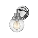 Бра для ванных комнат с прозрачным шарообразным плафоном из стекла с пузырьками на круглом основании Hinkley варинант исполнения - 6 | Loft Concept в Перми