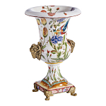 Ваза из фарфора с бронзовыми Овнами Bronze Aries варинант исполнения - 3 | Loft Concept в Перми