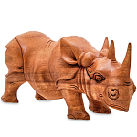 Статуэтка деревянная в виде носорога Rhino Horn варинант исполнения - 1 | Loft Concept в Перми