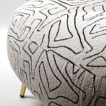 Кресло мягкое с принтом на золотистых ножках Onlooker варинант исполнения - 3 | Loft Concept в Перми